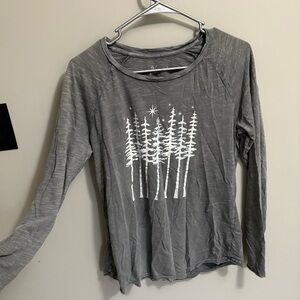 Natural Reflections Charcoal Long Sleeve Tee